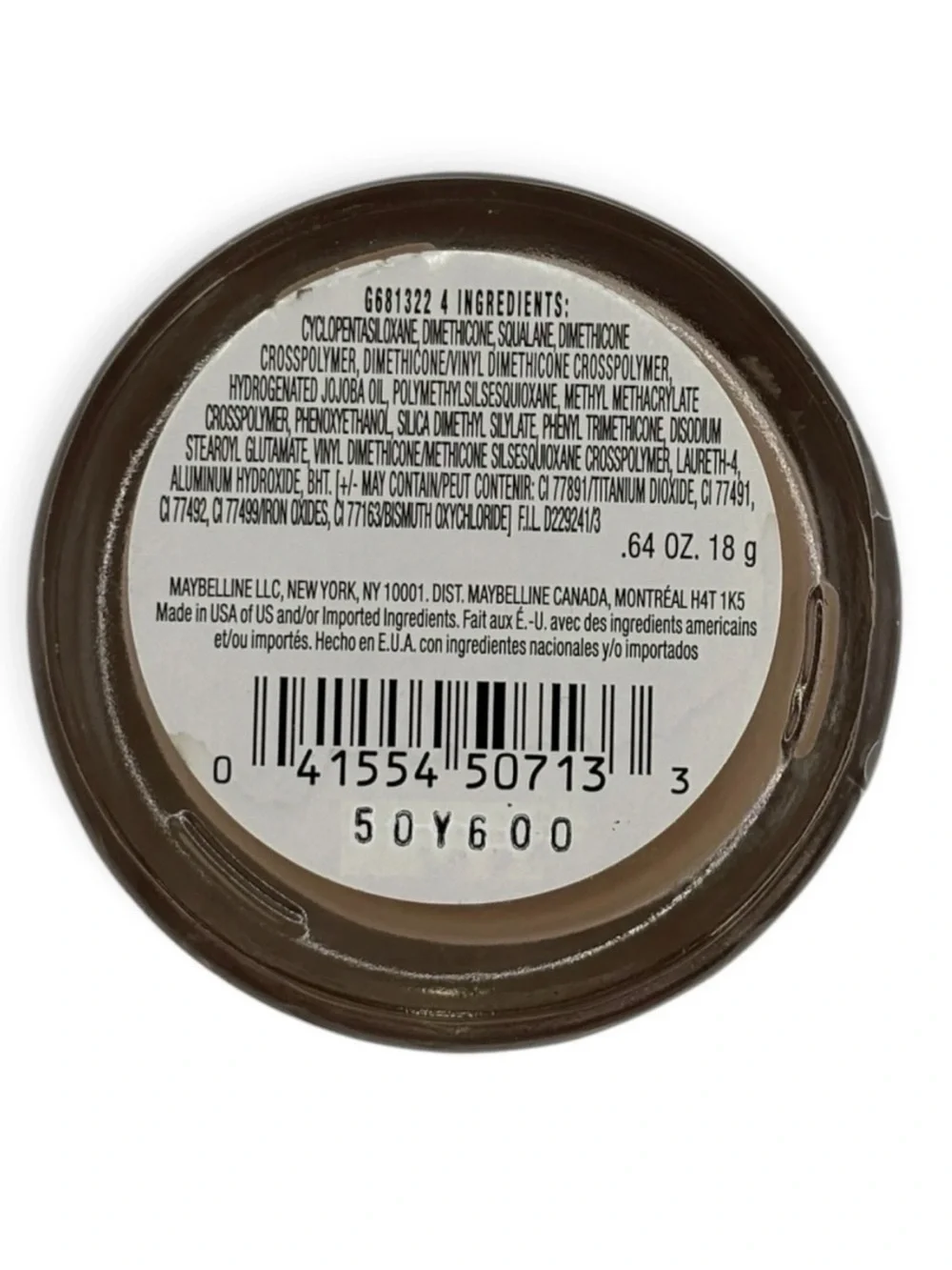 Maybelline Discontinued Creamy Natural Dream Matte Mousse Foundation LIGHT 5